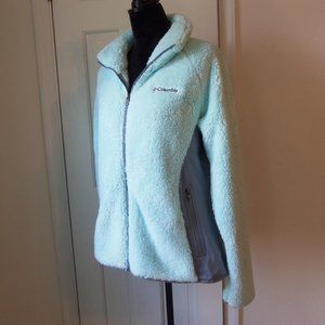 Columbia Fast Beauty Plush  Super Soft Jacket Pale Aqua sz XL